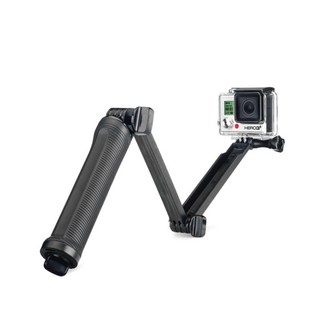 체리스팟 고프로 액션캠 셀카봉 삼각대 겸용CS-3way 삼각다리 포함, 1개, 블랙