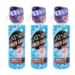 GATSBy 魔法激凍體用噴霧 冰涼蜜桃, 170ml, 3瓶