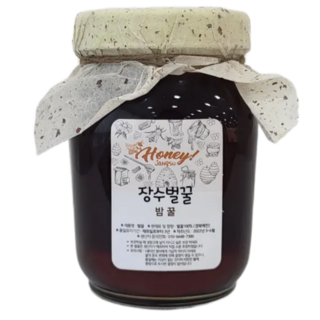 국내산 밤꿀 장수농원 자연벌꿀, 2.4kg, 1개, 장수 밤꿀