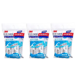 3M 細滑牙線棒 單支攜帶型 獨立單支包裝 96支, 96個裝, 3個
