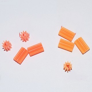 긴 소프트 모터기어 톱니기어부품 (6*10mm) 10pcs 10T톱니기어 플라스틱기어 톱니바퀴 cc-tg164, 1개