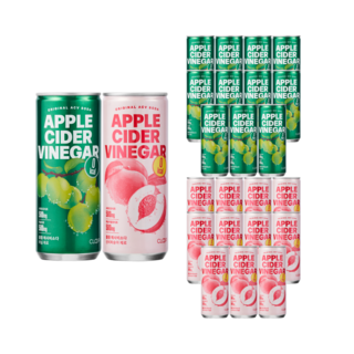 클룹 애사비소다 250ml 2종 세트 (신비복숭아24+매실24), 48개