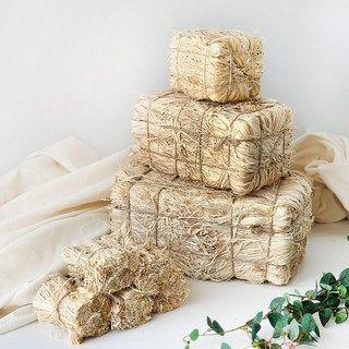 [동그라미] 사각 짚단모형 1p 장식품 전통소품 볏짚 벼 지푸라기 밀짚