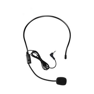 掛頸式小蜜蜂麥克風：有線教學擴音器專用 降噪領夾, 頭戴式款, 頭戴式款