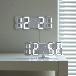 레벤데코 LED 포켓 미니 무소음 탁상시계, 단품