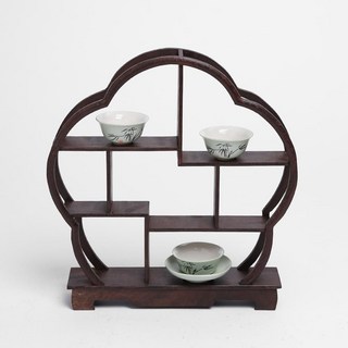 다관 매화 찻집인테리어 F04 장식장 30x30cm 찻잔 (1EA) 3890PC, 색상