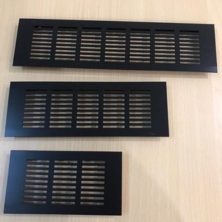 宇晨裝潢五金 鋁製透氣孔 通風散熱片 鞋櫃櫥櫃適用, 黑色, 1