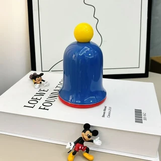 쿠쿠스토어 이쑤시개 홀더 세라믹 가정 거실 크리 에이 티브 고가치 면봉 항아리 귀여운 보관 상자, 05 Three-color mix and