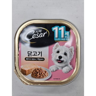 시저 애견간식 캔, 닭, 100g, 8개