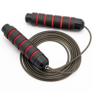 로멜로 논슬립 안꼬이는 와이어 줄넘기 YBZ9989, 레드