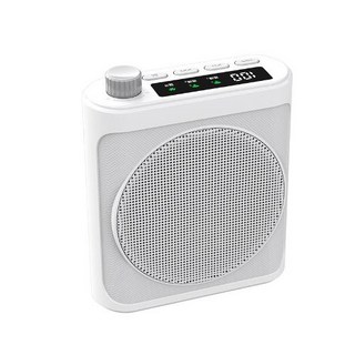 輕巧便攜 操作簡單 音質清晰 多音源輸入, 白色, 小蜜蜂擴音器 無線領夾擴音器 教師專用