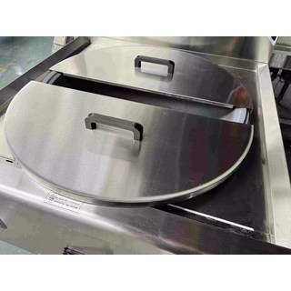 가마솥 덮개 뚜껑 반원 업소용 대형솥 분리형 스텐 냄비, 1개, 60cm 모서리 보호대 포함, 1cm