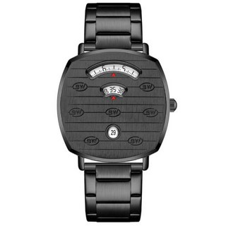 남성용 럭셔리 쿼츠 손목시계 색다른 스타일의 컨셉 다이얼 풀 골드 골든 바디 브랜드 시계 힙합 남자 시계