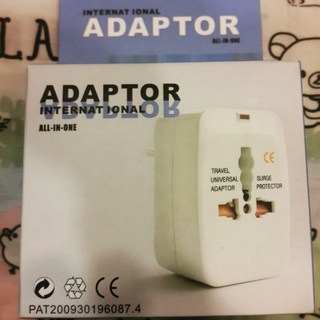 旅用萬能插頭轉接頭，多國適用，輕巧便攜，安全耐用，旅行必備, 1個, 白色