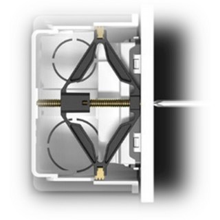 스위치 콘센트 매립박스 수리 고정 브라켓 - 벽면 흔들림 보강 - 나사 조임 확장 고정 - 플라스틱 - 10개, 1세트