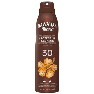 Hawaiian Tropic 프로텍티브 태닝 드라이 오일 클리어 스프레이 선스크린 SPF 30, 1개, 170g