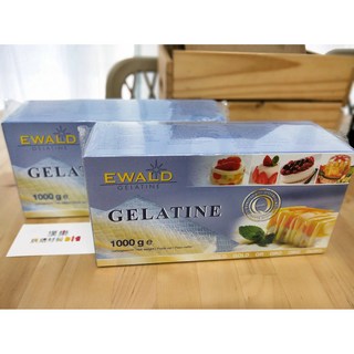 樸樂烘焙材料 德國愛唯EWALD吉利丁片 金級/銀級 一公斤原裝, 1個, 銀級1公斤原裝