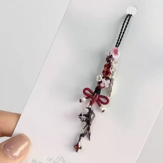 臺灣爆款 週邊 爆款 自製 小紅書推薦 戀與深空 「秦徹」小狸花烏鴉羽毛掛鏈新款手機鏈包掛件ccd掛繩, 1個, K-小狸花烏鴉羽毛掛件