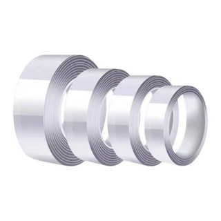 強力無痕雙面膠 加厚版 奈米防水透明壓克力膠帶, 1個, 厚1mm／寬3cm／長300cm
