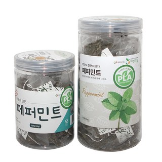 지구마을 생분해필터 PLA 페퍼민트 삼각티백 허브티백차, 1g, 50개입, 1개