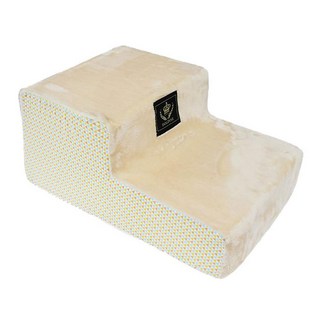 간편세탁가능 강아지 2단 계단 베이지 관절보호용품, 1개