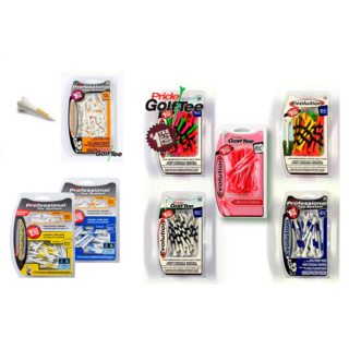 프라이드 스포츠 에볼루션 플라스틱티 기능성 티 골프티 티꽂이 숏티 롱티 필드용품 필드티, 1개