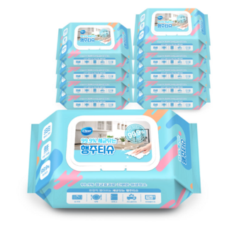 클리어 세균닦는 행주티슈 70매 x 10팩, 70개입, 10개