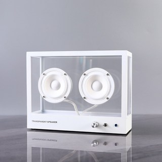 투명스피커 거실 감성 스피커 인테리어 블루투스 스피커, 화이트
