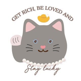 Twinko 貓吉達摩&百福盛典 伸縮氣囊手機支架 追劇神器, 1個, 鑽石迎財貓大頭-灰,一般黏貼款