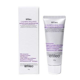 lefilleo 牛奶膠原蛋白面膜，舒緩保濕，提亮膚色，改善肌膚彈性, 1組, 1入