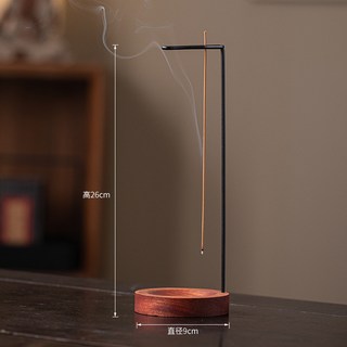 創意倒掛式線香插 禪意香爐底座 家用室內熏香擺件 黃銅陶瓷香插座 點香盤 倒流香專用 靜心冥想香道用具, 倒掛式線香香托擺件