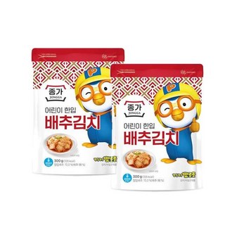 종가 종가 어린이 한입 배추김치 300g 2개