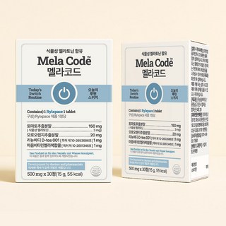 노화독소 뉴멜린 멜라코드 식물성 멜라토닌 함유 500mg, 1박스, 30정