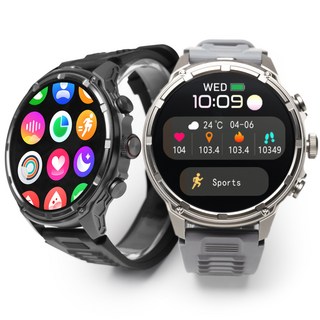 FanGu® 梵固 FC9K 智慧型手錶【超大螢幕&大字體】 通話手錶 運動手錶 健康手錶 藍芽手錶 智能手錶, 時尚銀灰, 1.85吋, 藍牙