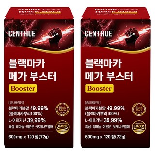센트휴 블랙마카 메가 부스터, 2개, 120정