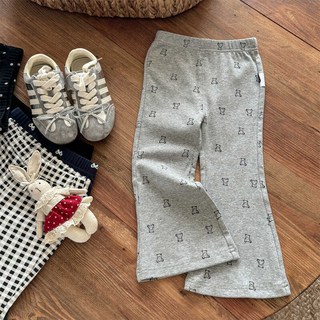 女童喇叭褲 格子、波點、滿版印花，兒童休閒長褲，春秋款可愛印花褲子