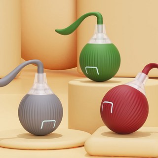 앤트앤비 스마트 롤링 음표 펫 볼 강아지 고양이 장난감, 1개, 그린