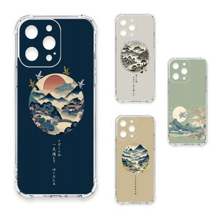 24H快速出貨 TRON 三星 A52/52s 圓形復古山水畫系列 四角防摔 軟殼 手機殼