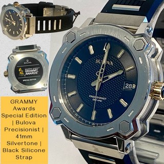 [BULOVA] 41mm 그래미 어워즈 스페셜 에디션 블랙 다이얼 스트랩 프레시전리스트 불바로 시계
