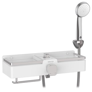 킴스코파쎄 욕실 2WAY 선반 욕조 샤워기 샤워헤드 교체, KB-5031-2 화이트, 1개