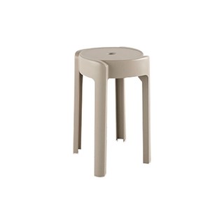 極美家居 風車圓凳 餐椅 塑膠椅子 圓椅 疊椅 兒童安全圓凳, 升級款圓凳【卡其色】座面30CM,單張價格