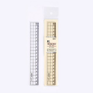 尺 直尺 無印風 無印風文具 尺文具 文具 20cm尺 15cm尺 透明直尺 波浪尺 學生直尺 壓克力尺 文具用品, 1個, 無印風直尺-20cm, 透明