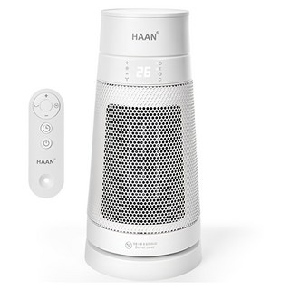 HAAN Easy Life 家用遙控型 PTC 電暖風機, 白色, HAAN-P19000