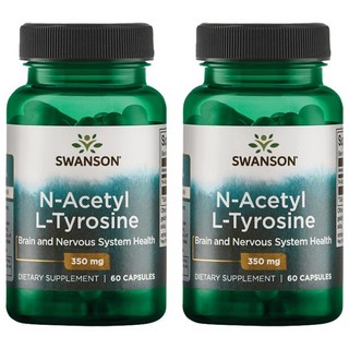 스완슨 N-에이스틸 L-타이로신 350mg 캡슐, 60정, 2개, 60정