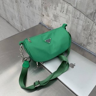 斜背包 隨身小包 尼龍防水包 女包 側背包 韓版百搭, 綠色, 綠色