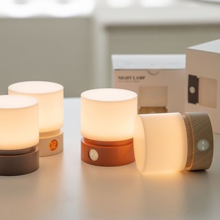 사는잼 LED 베스티 타이머 충전식 무드등 취침등 수유등 수면등 집들이선물 밝기조절가능, 시나몬
