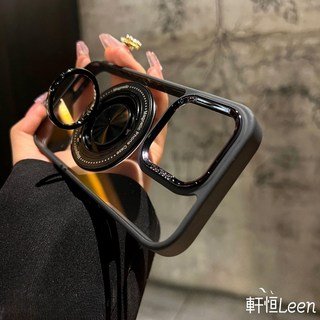 iPhone 手機殼 適用於 17 16 15 14 13 12 11 Pro Max 保護殼 旋轉支架 磁吸無線充電手機殼