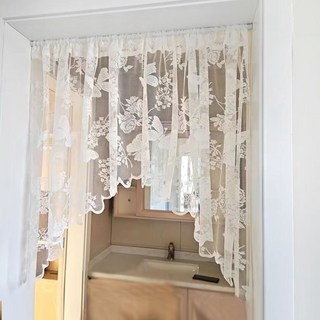 刺繡蕾絲三角形門簾, default