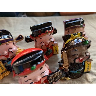 畫意坊 財神爺擺件 五路財神公仔 開業擺飾 車頭裝飾禮品