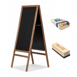 펜시픽 A형 칠판 블랙보드 세우는 양면 입간판, 1개, 우드 일반형
